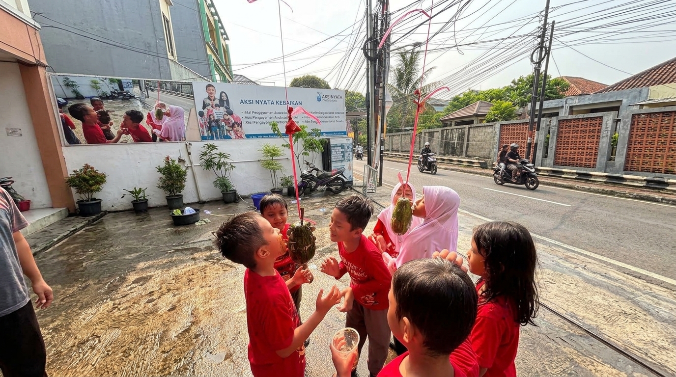 Lomba coin dalam buah